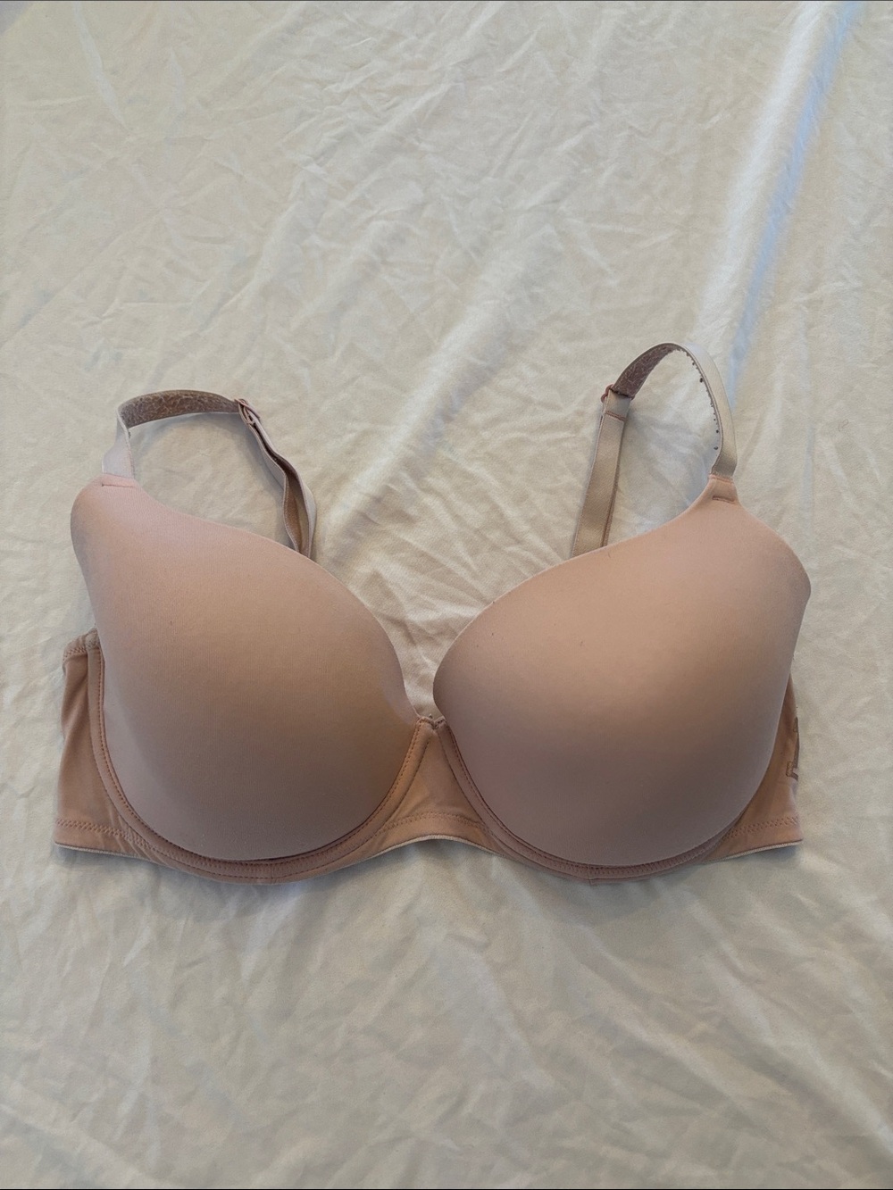 Victoria's Secret PINK Wear Everywhere Lightly Lined Bra Nude Beige 36DD